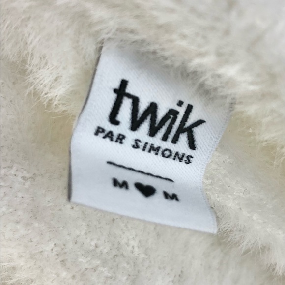Twik ecru fuzzy sweater - Picture 8 of 9